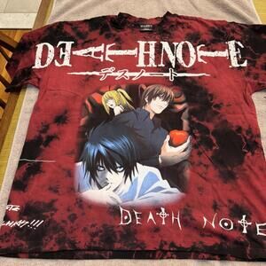 Civil Regime X Death Note Oversized Large T-shirt NWT Lava Dye Vintage Washed